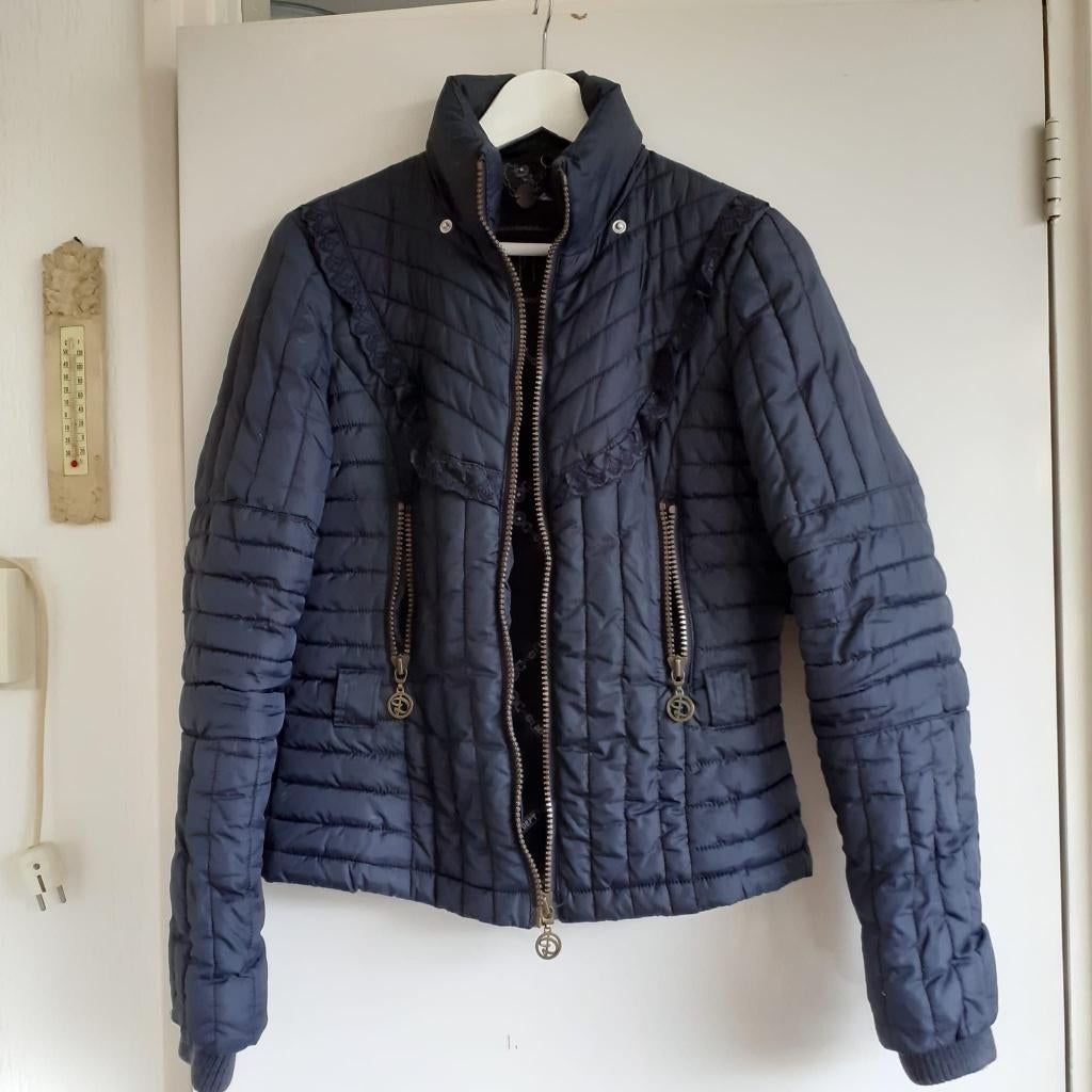 Blauwe jas van DEPT maat S, Maat 38/40 (M), Blauw, Ophalen of Verzenden, Gedragen
