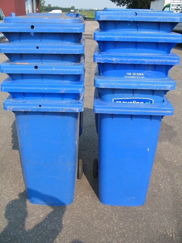 Kunststof Afvalcontainer 240L – €19,99 –DIRECT BESCHIKBAAR, Huis en Inrichting, Ophalen, Kunststof, Gebruikt, 40 liter of meer