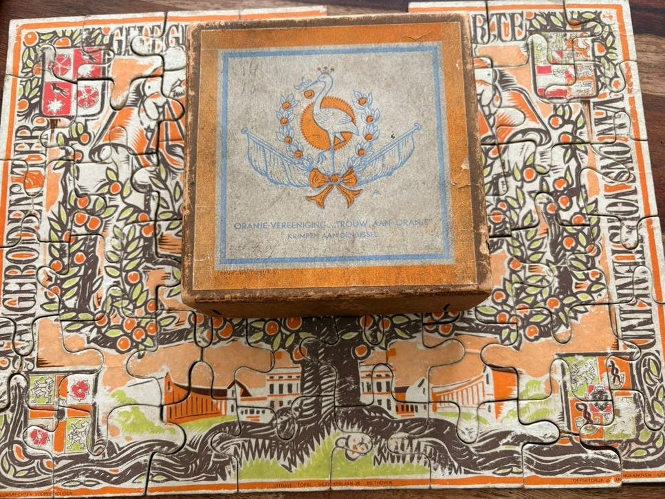 Puzzel bij geboorte Prinses Beatrix, Verzamelen, Koninklijk Huis en Royalty, Ophalen of Verzenden, Gebruikt