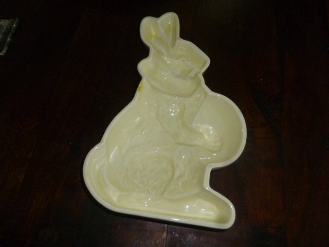 chocoladevorm + antieke puddingvorm paashazen met ei, Ophalen of Verzenden