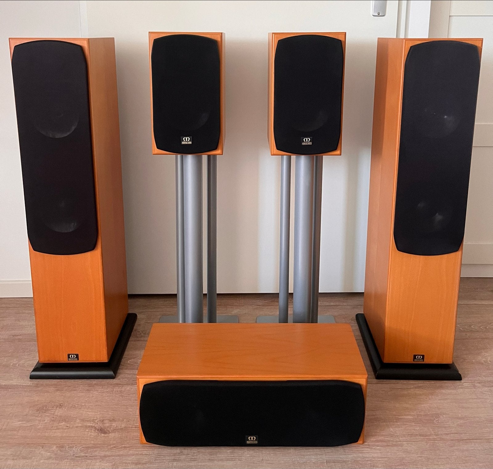 Monitor Audio Silver S6/S1 en Silver LCR Speakerset, Ophalen, Gebruikt, Speakerset, 60 tot 120 watt