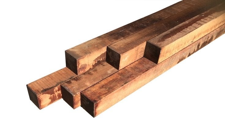 Palen, Hardhout 100 x 100 mm - Vanaf €51,75, Tuin en Terras, Palen, Balken en Planken, Ophalen, Palen, Nieuw, Hardhout
