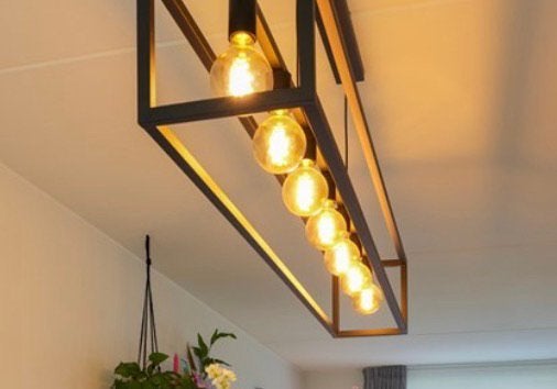 Industriële hanglamp, Huis en Inrichting, Ophalen, Zo goed als nieuw, Minder dan 50 cm