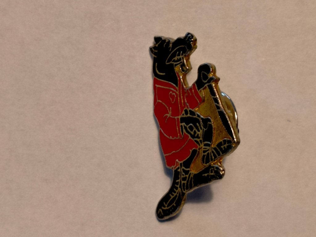 Teenage Mutant Ninja Turtles TMNT Splinter logo pin, Verzenden, Gebruikt, Overige onderwerpen
