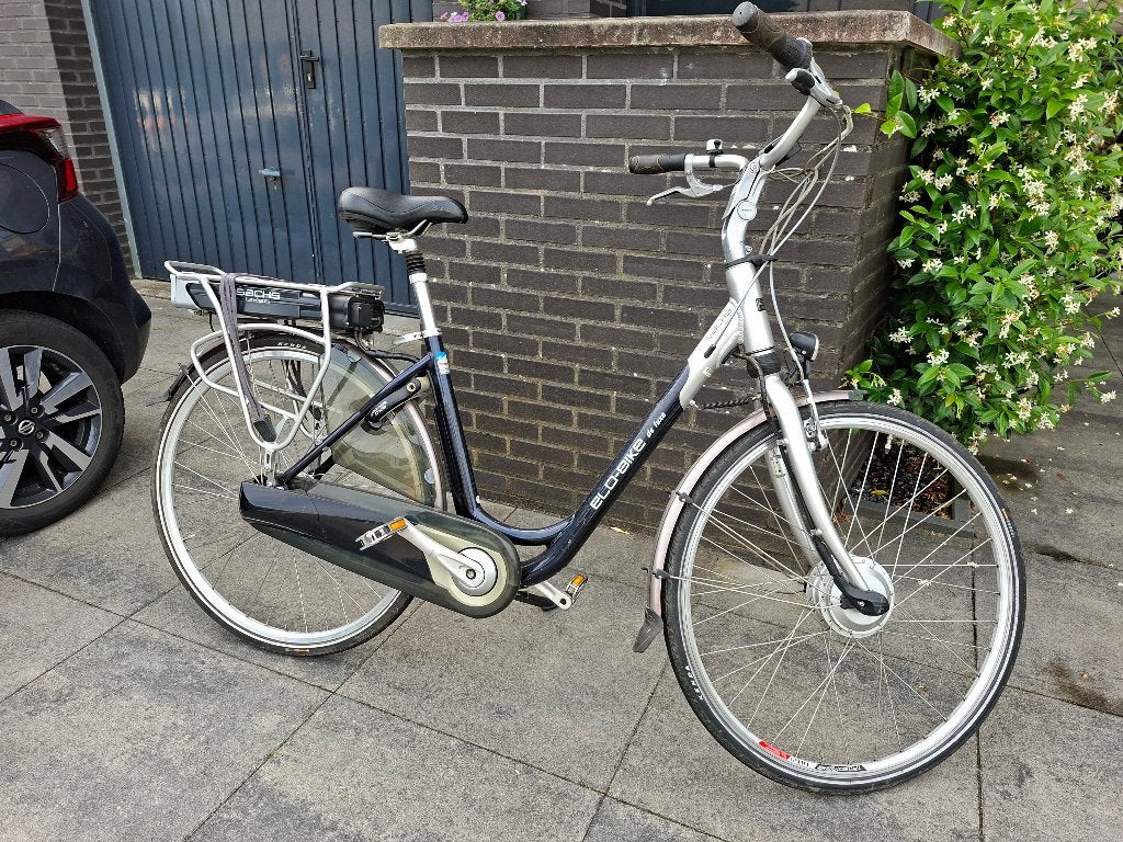 Sachs e-bike, blauw, Fietsen en Brommers, Gebruikt, 47 tot 50 cm, Versnellingen, Schijfrem
