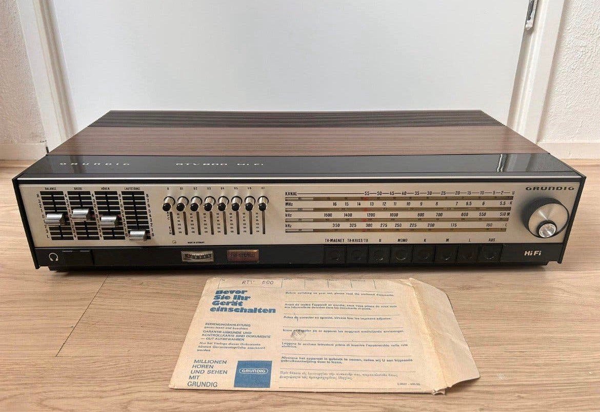 Grundig RTV 800 HiFi - geserviced - originele papieren, Audio, Tv en Foto, Overige merken, Refurbished, Ophalen of Verzenden, Minder dan 60 watt