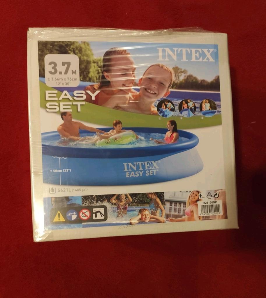 Nieuw Intex Easy Set Zwembad 366 x 76 cm, Ophalen, Minder dan 80 cm, Opblaaszwembad, Rond