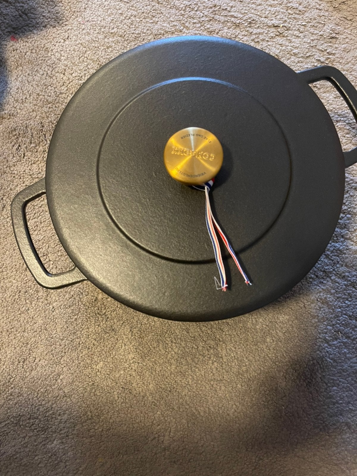 Combekk Dutch oven zwart 24cm, nieuw in verpakking, Ophalen of Verzenden, Zo goed als nieuw, Gietijzer