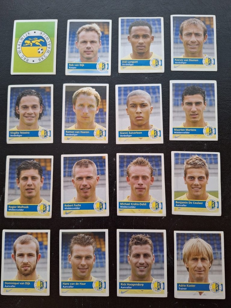 Complete set stickers RKC Waalwijk 2005/06, Ophalen of Verzenden, Zo goed als nieuw, Buitenlandse clubs, Poster, Plaatje of Sticker