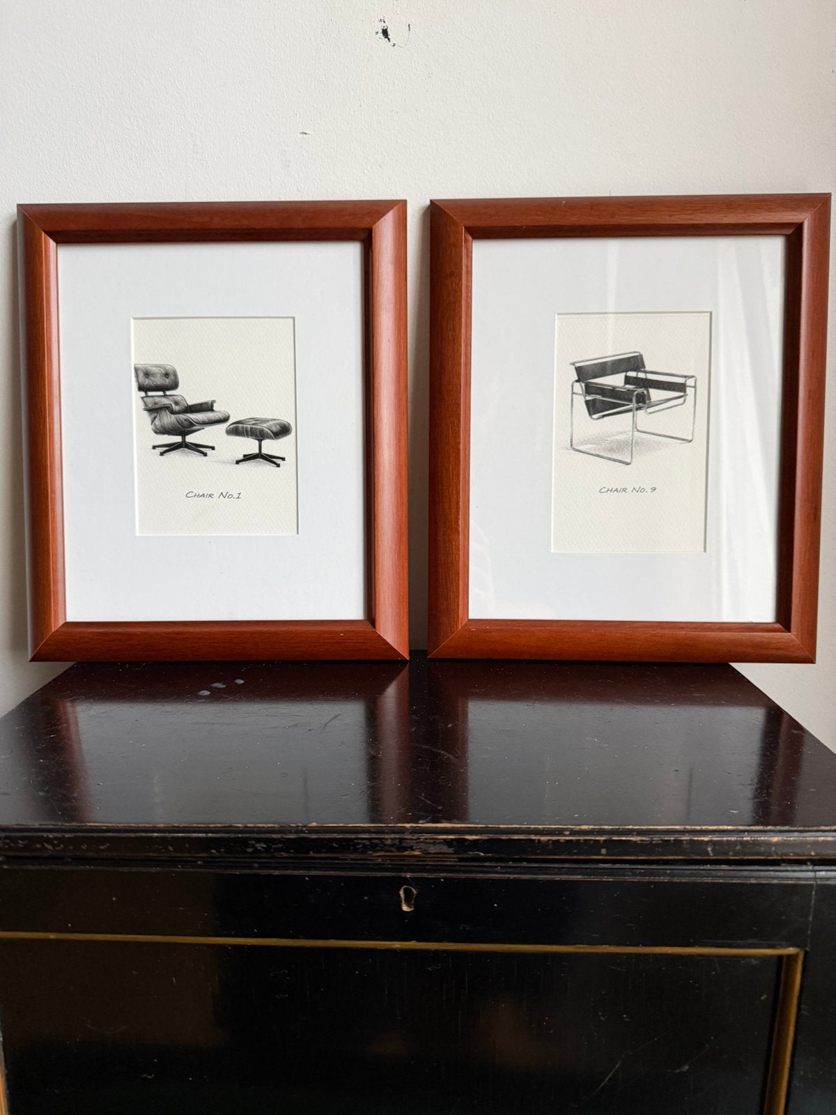 Mid century modern kunst art eames chair wassily chait, Antiek en Kunst, Kunst | Designobjecten, Ophalen of Verzenden