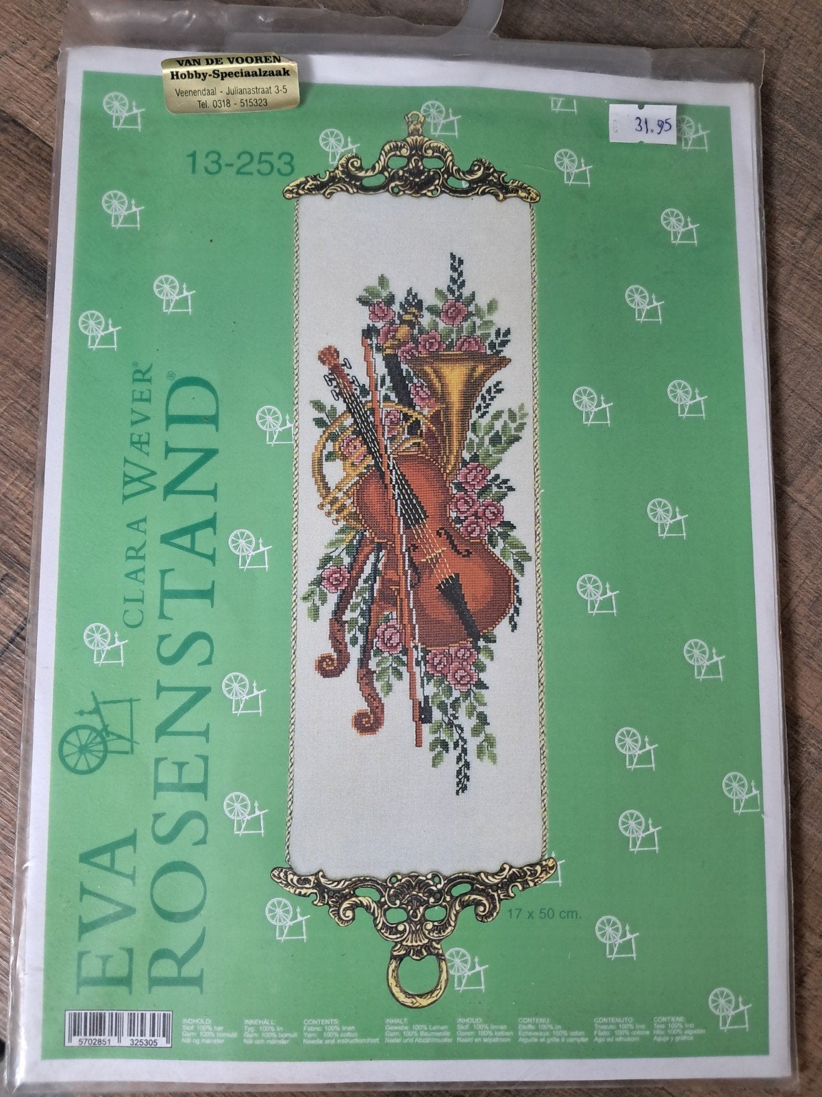 Eva Rosenstand Clara Wæver Borduurpakket Muziek, Ophalen of Verzenden, Nieuw, Handborduren, Borduurpakket