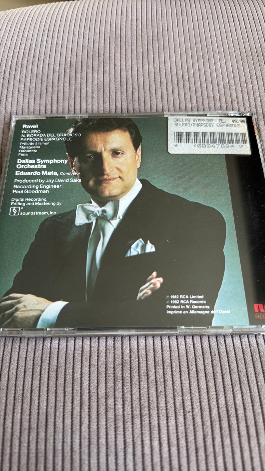 Bolero Rapsodie Espagnole Alborada etc Ravel Mata, Ophalen of Verzenden, Modernisme tot heden, Zo goed als nieuw, Orkest of Ballet