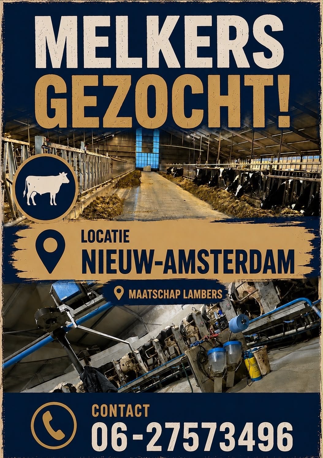 Gezocht melkers, Vacatures