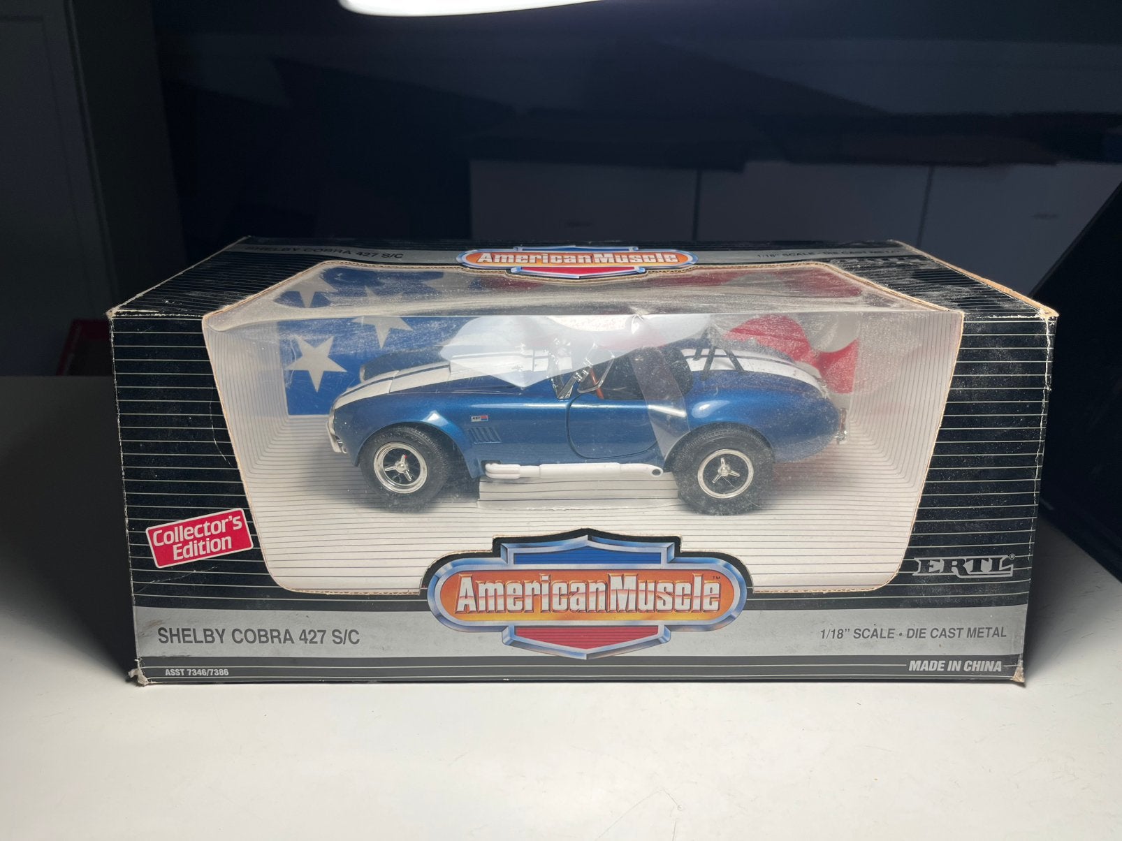 ERTL - Shelby Cobra 427 S/C - Schaal 1:18, Hobby en Vrije tijd, Ophalen of Verzenden, Nieuw, Auto, ERTL