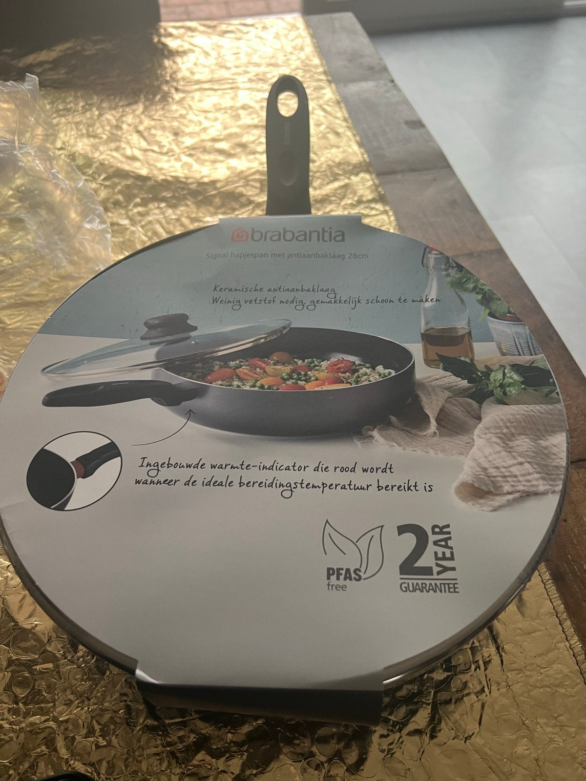 Brabantia  Hapjespan, Huis en Inrichting, Keuken | Potten en Pannen, Koekenpan, Antiaanbaklaag, Ophalen of Verzenden, Nieuw