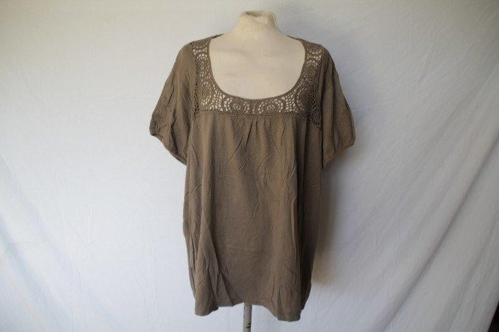 Leuk groen t-shirt.Mt 5XL (54/56).Merk Okay, Kleding | Dames, Grote Maten, ., Zo goed als nieuw, ., Groen