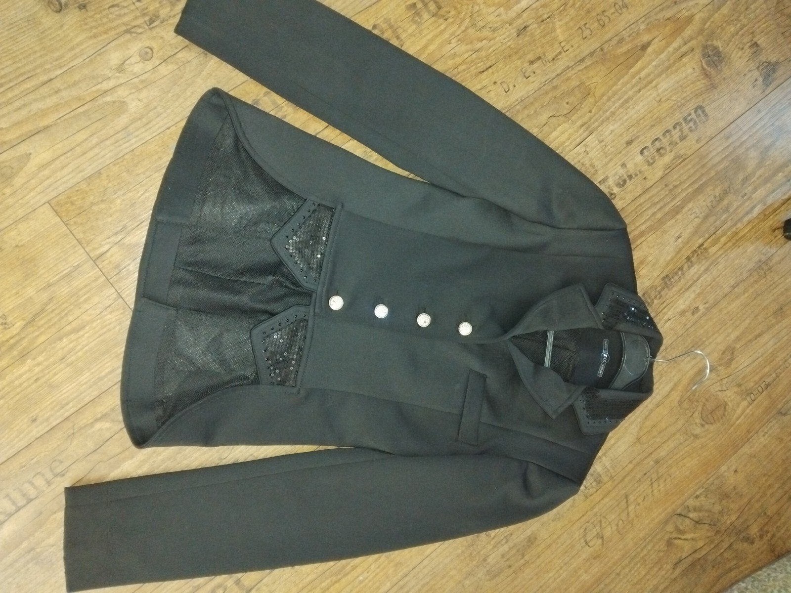 Harry's Horse Montpellier korte slipjas XXS zwart, Dieren en Toebehoren, Ophalen of Verzenden, Gebruikt, Dressuur, Bovenkleding
