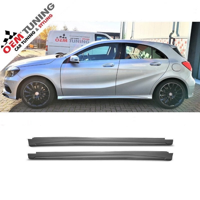 W176 W117 Sideskirts |A45‑stijl 12‑19 Geschikt A‑&CLA‑Klasse, Ophalen of Verzenden