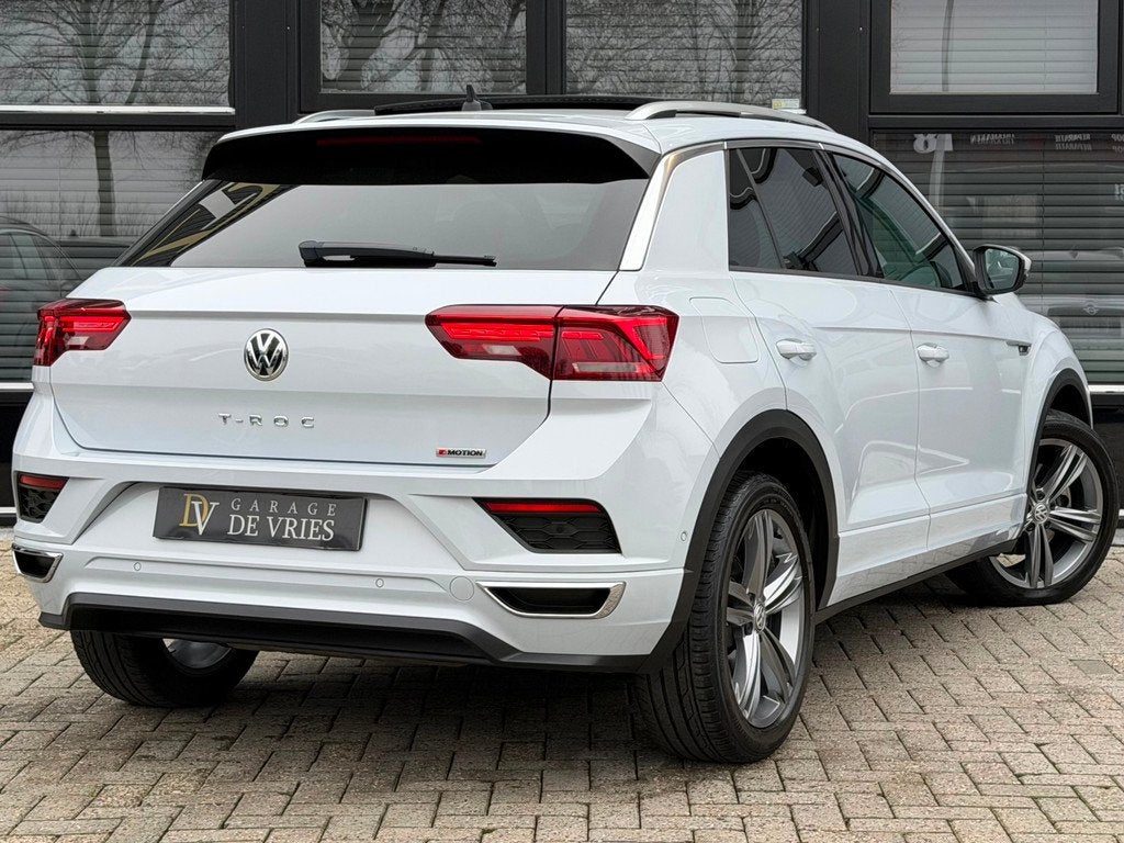 Volkswagen T-Roc 2.0 TSI 4Motion Sport R-Line DSG Panoramada, Auto's, Volkswagen, Automaat, Gebruikt, Zwart, 1984 cc