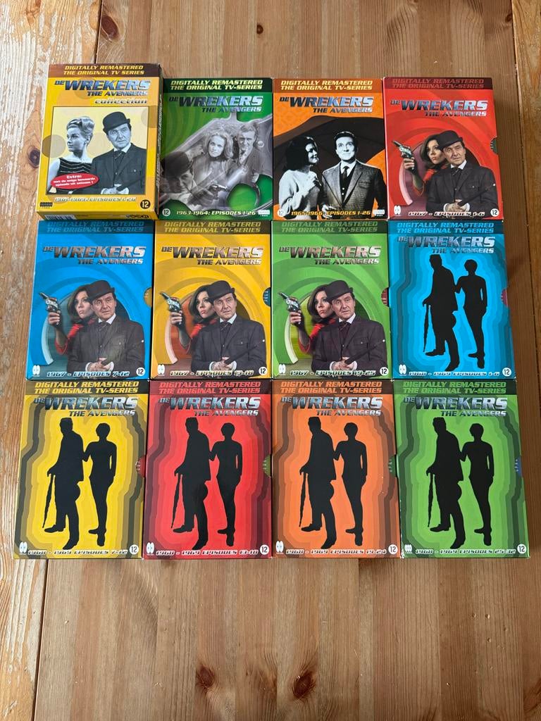 De Wrekers The Avengers complete serie op DVD NL versie ZGAN, Verzenden, Boxset, Zo goed als nieuw, Actie en Avontuur