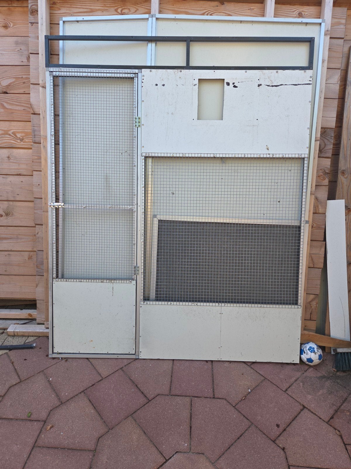 Duiven vogel ren, Ophalen of Verzenden, Aluminium, Volière