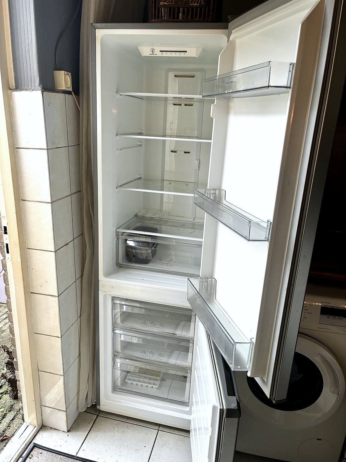 Foto 8 van Inventum Koel-vriescombinatie - Zilver, 150cm, Energie D