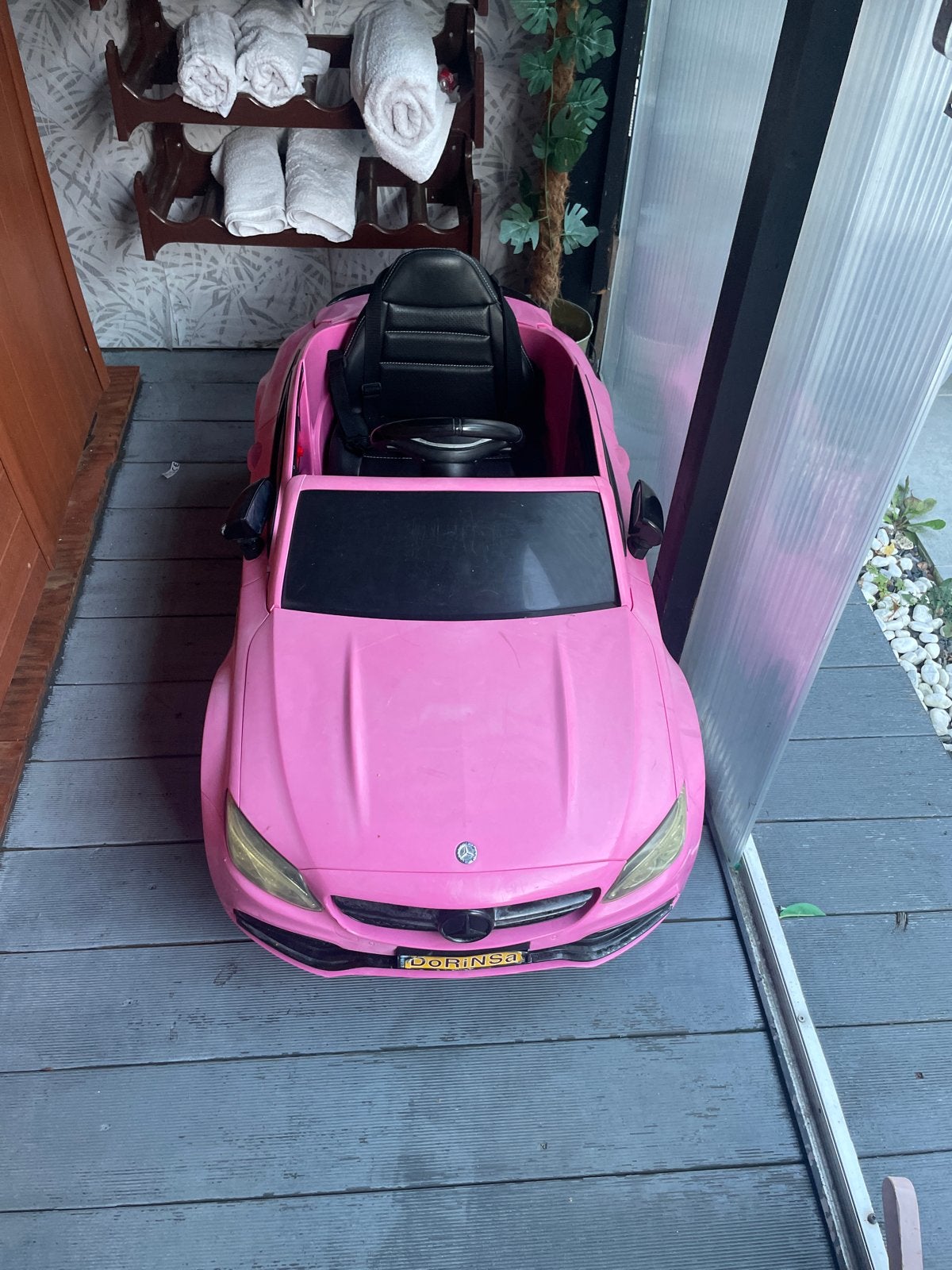 Roze Mercedes Kinderauto - Gebruikt, Ophalen, Gebruikt