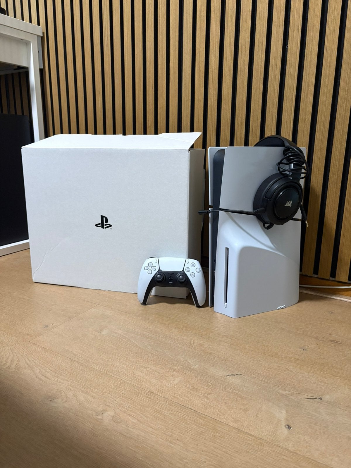 Ps5 Disc Editie - 1TB - Headset Corsair, Spelcomputers en Games, Spelcomputers | Sony PlayStation 5, Ophalen of Verzenden, Zo goed als nieuw