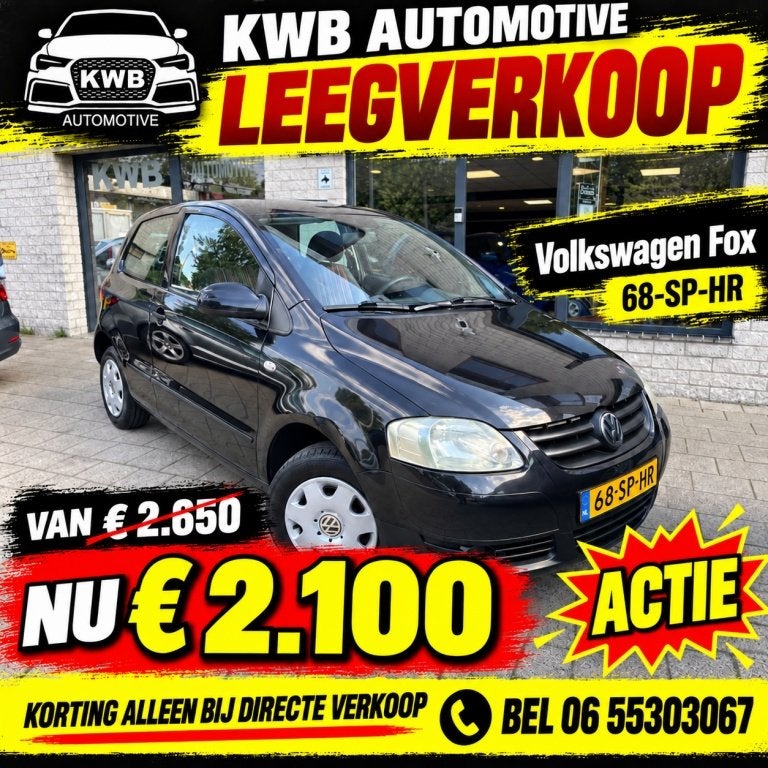 Volkswagen Fox 1.2 Trendline 3-deurs | NAP | Nieuwe APK, Auto's, ABS, 4 stoelen, 1198 cc, Origineel Nederlands