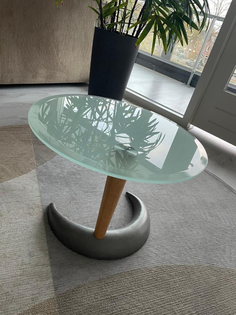 Metaform salontafel, Ophalen, 100 tot 150 cm, Rond, 50 tot 100 cm