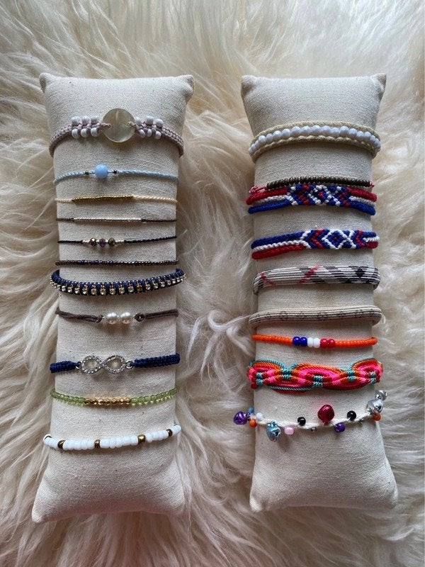 Armbanden en enkelbandjes, Overige materialen, Overige kleuren, Met bedels of kralen, Ophalen of Verzenden