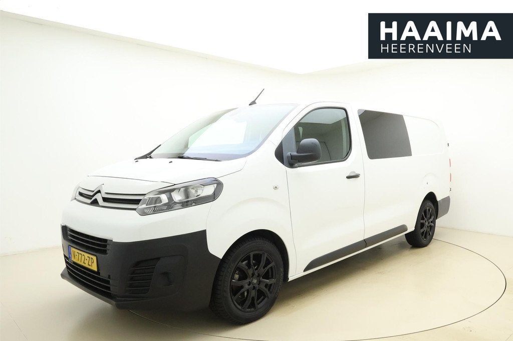 Citroen Jumpy 2.0 BlueHDI 120 HDI Dubbel Cabine | Airco | Tr, Auto's, Bestelauto's, Stof, Gebruikt, Euro 6, 4 cilinders