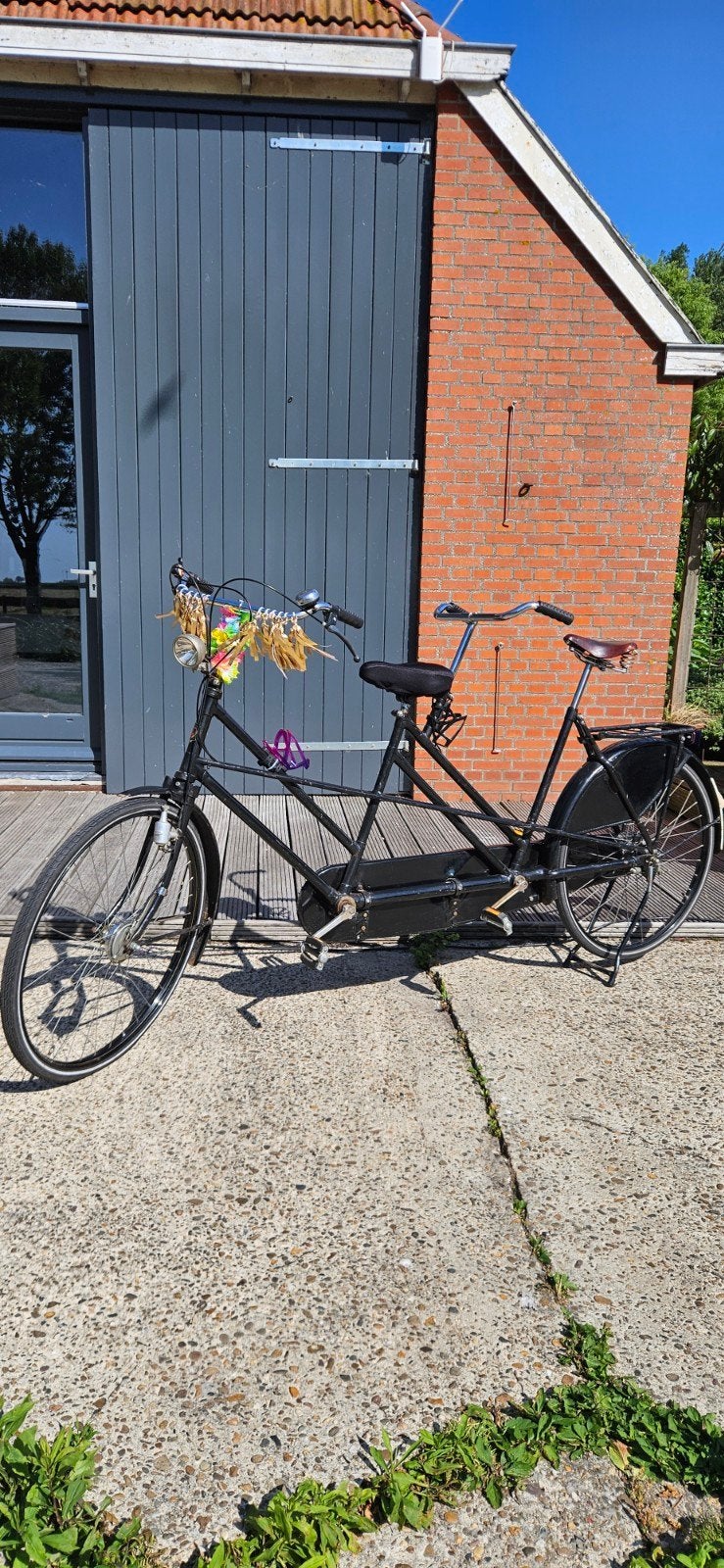 Zeer goed onderhouden oude tandem, Fietsen en Brommers, Fietsen | Tandems, 55 cm of meer, Ophalen, Gebruikt, Minder dan 10 versnellingen
