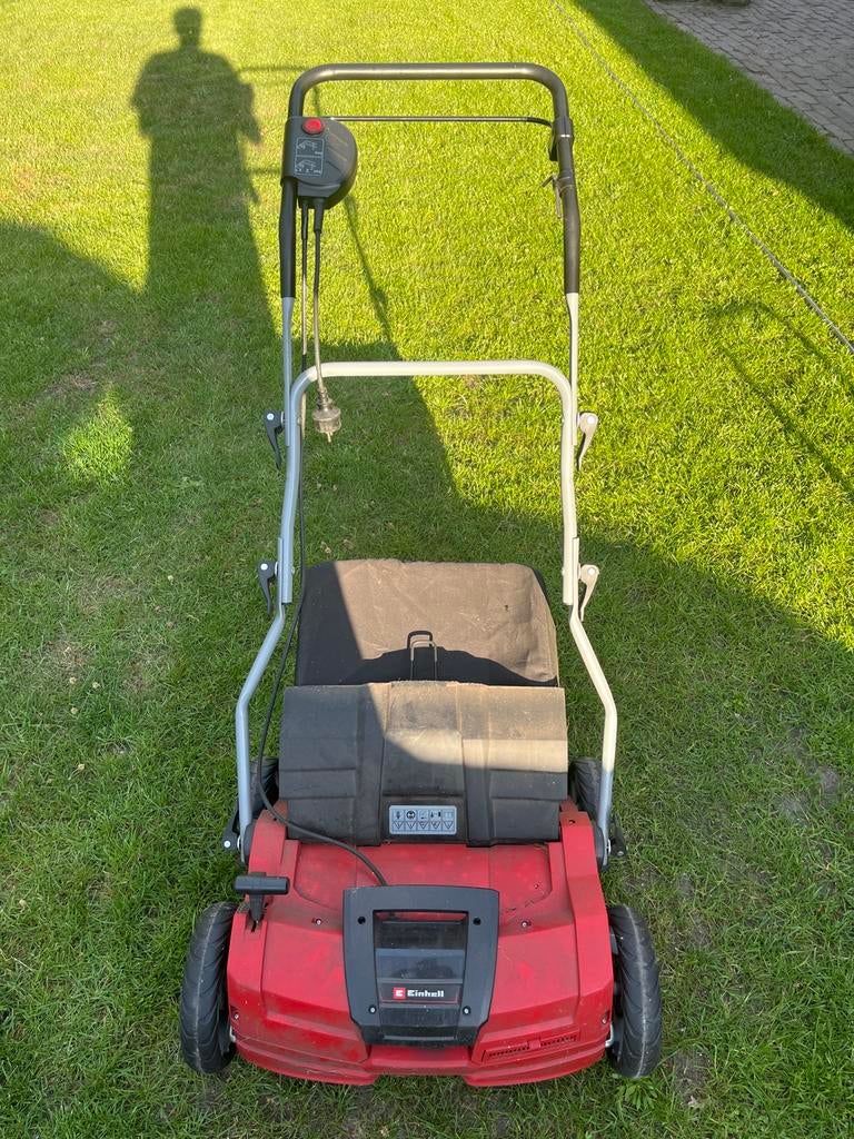 Einhell elektrische grasmaaier met opvangzak, Ophalen of Verzenden, Gebruikt, Elektrisch