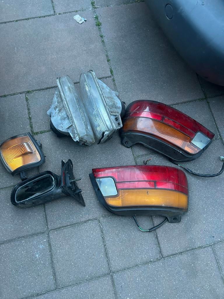 Toyota Starlet P8 Lampen en Rechter Spiegel, Ophalen, Gebruikt, Toyota