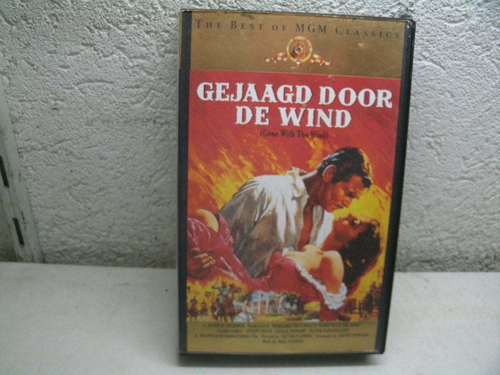 vhs 255b gejaagd door de wind, Alle leeftijden, Ophalen of Verzenden, Zo goed als nieuw