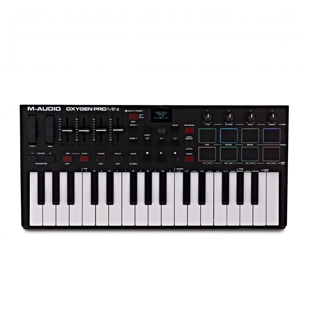 M-Audio Oxygen Pro Mini 32-Mini-key SUPERPRIJS, Muziek en Instrumenten, Midi-apparatuur, Nieuw, Ophalen of Verzenden, Support@inmusicstore.com