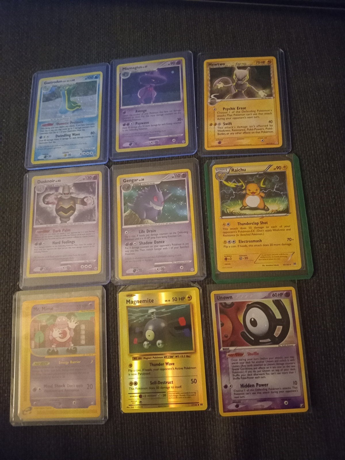 Vintage Pokémon kaarten  4x holo 1x reverse, Ophalen of Verzenden, Gebruikt, Meerdere kaarten