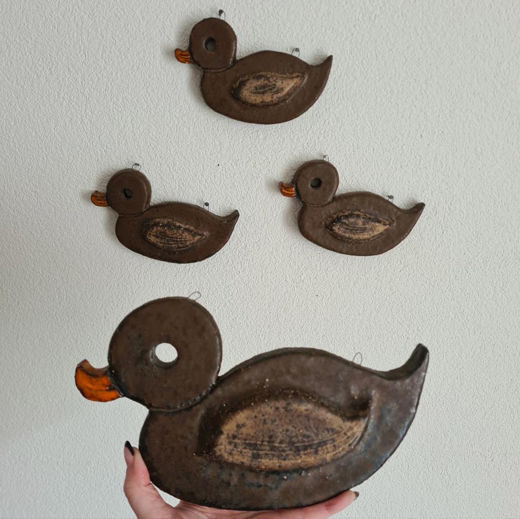Vintage retro keramiek eenden wand eend wandeend decoratie, Ophalen of Verzenden, Huis en Inrichting