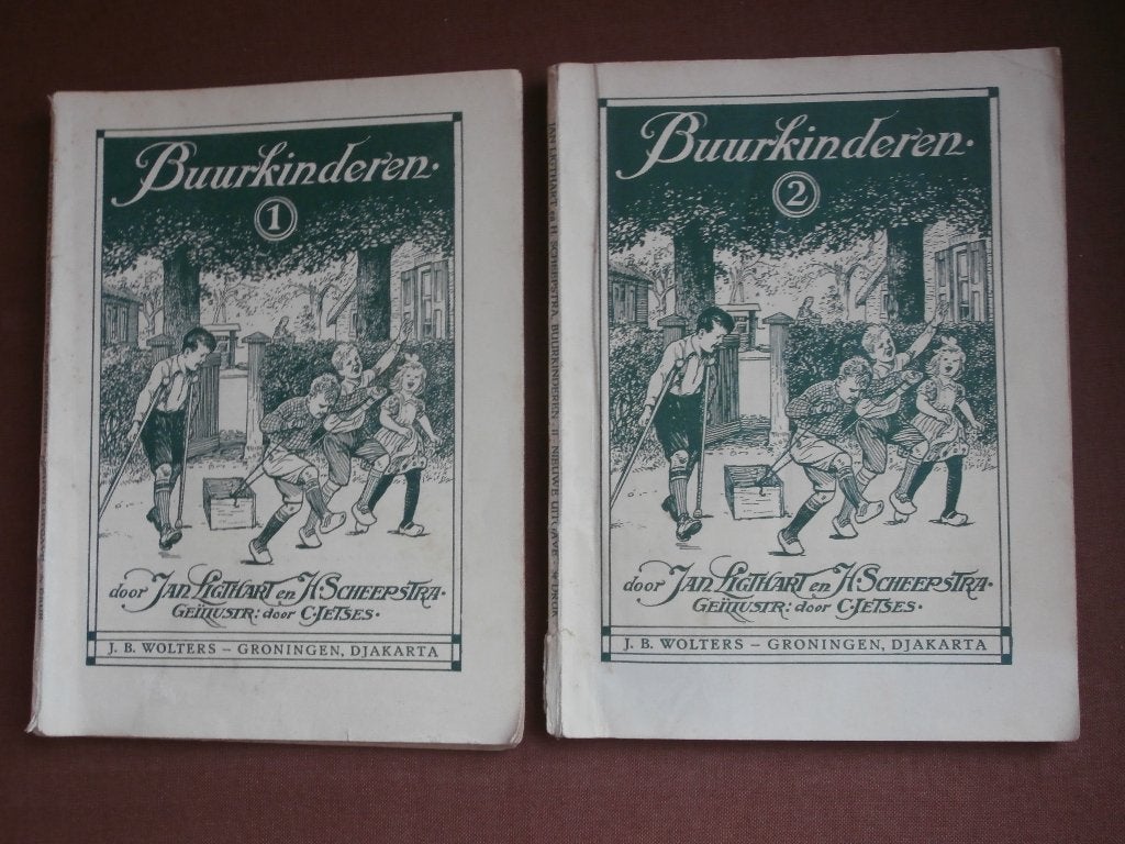 NL 1953 2 boekjes BUURKINDEREN, Boeken, Fictie algemeen, Diverse auteurs, Ophalen, Gelezen