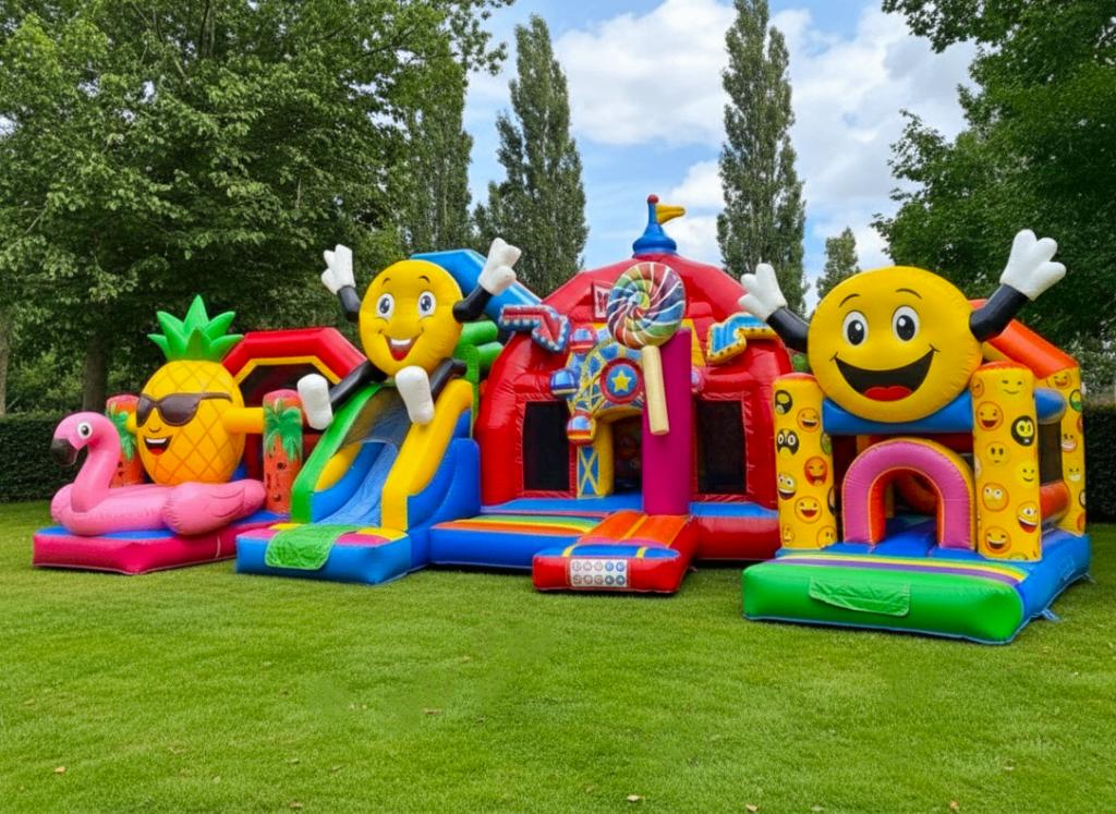 Springkussen huren in Drenthe, Groningen en Friesland, Hobby en Vrije tijd, Feestartikelen | Verhuur, Nieuw, Overige, Ophalen