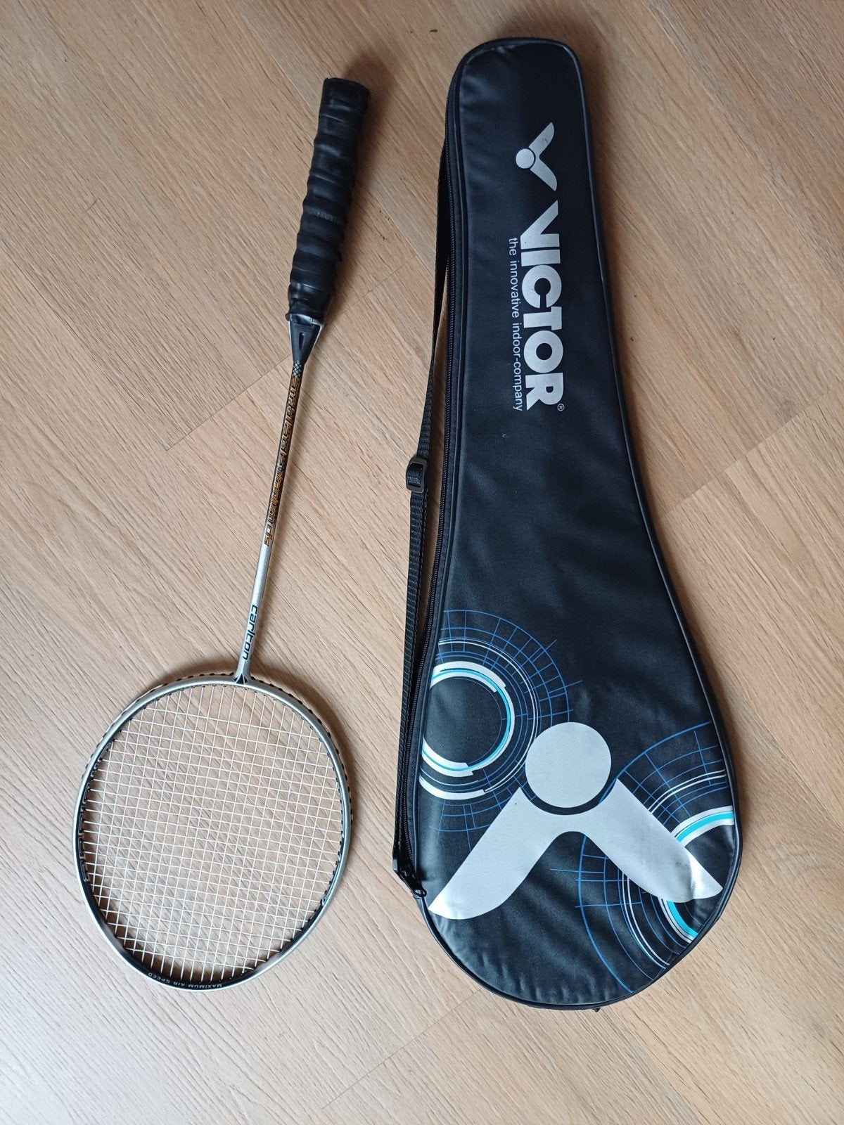 Carlton Airblade Titanium DS Badminton Racket met hoes, Ophalen, Gebruikt, Racket(s)