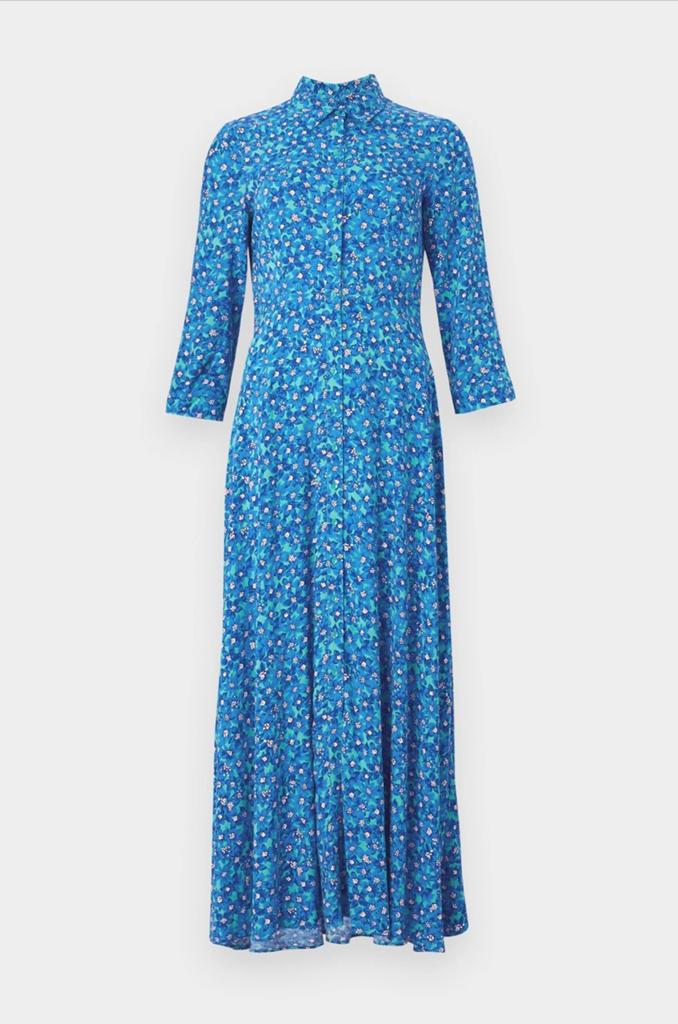 Mooi lange jurk van YAS xxl, Blauw, Maat 46/48 (XL) of groter, Ophalen of Verzenden, Zo goed als nieuw
