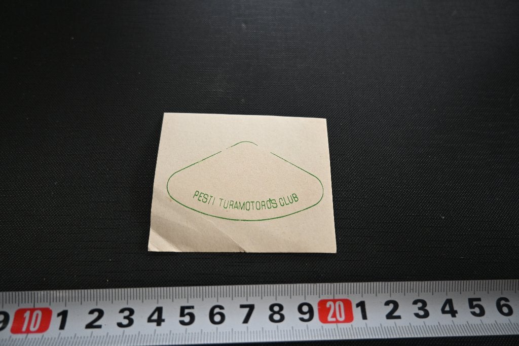 sticker Decal  PESTI TURAMOTOROS CLUB  PTC Hongarije, Ophalen of Verzenden, Zo goed als nieuw