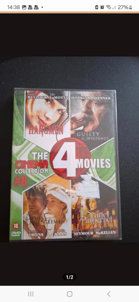 The Cinema Collection.4 dvd's.geseald.€ 4,00 of 3voor €10,00, Vanaf 16 jaar, Ophalen of Verzenden, Zo goed als nieuw
