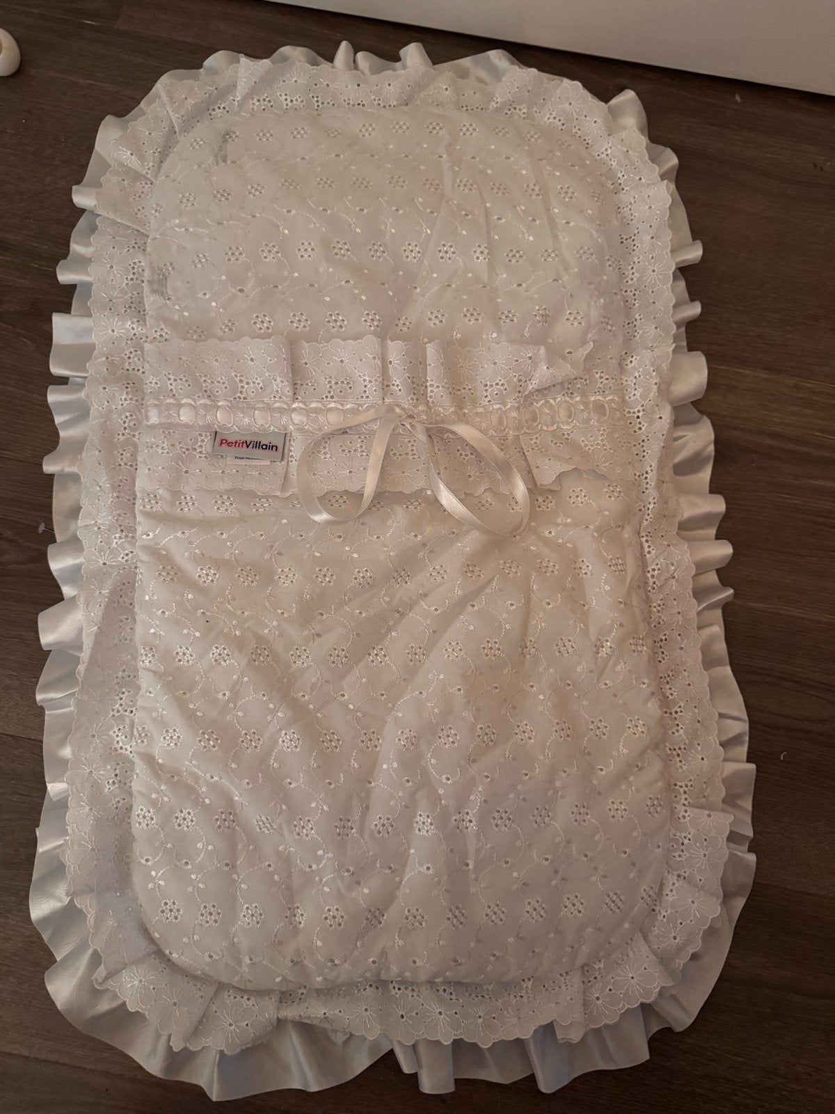 Petit Villain Witte Bakerzak met Ruches, Ophalen, Bakerzak of Bakerdoek, Overige merken, Zo goed als nieuw