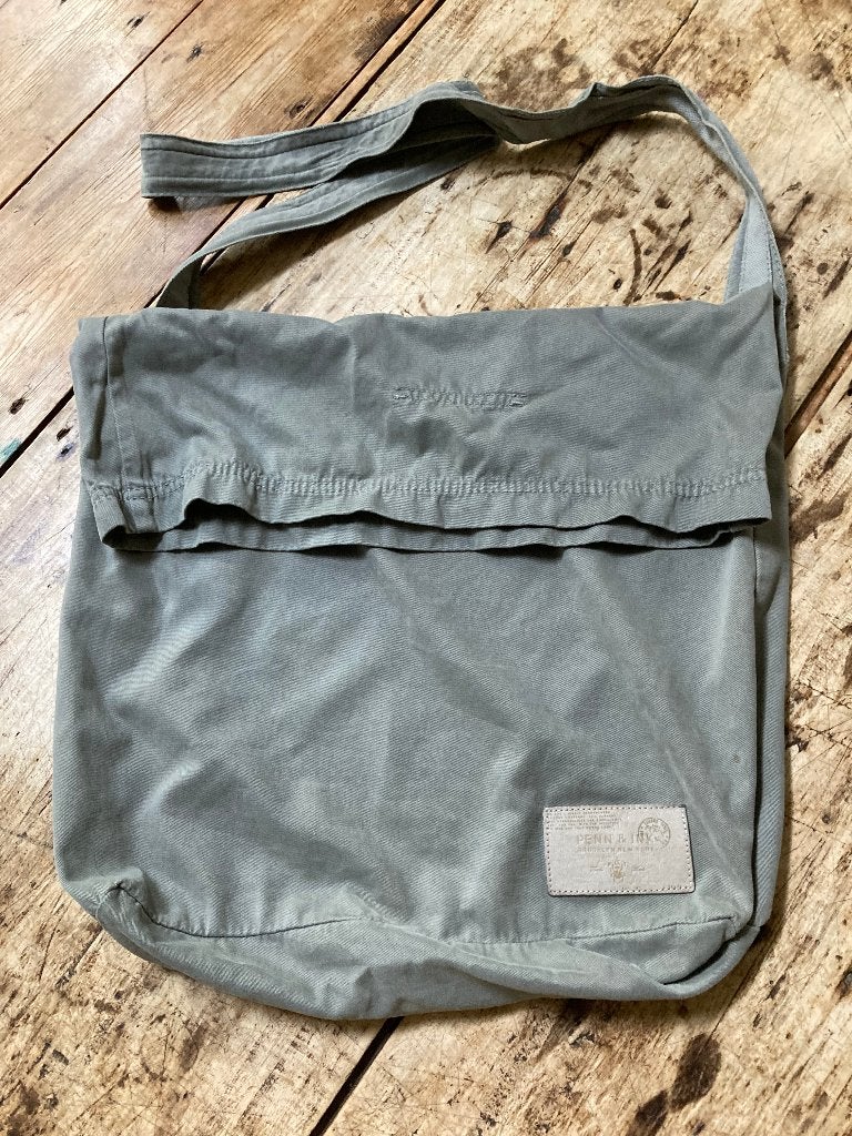 Penn& Ink katoenen tas, grijsgroen, Ophalen of Verzenden, Gebruikt, Groen, Overige merken