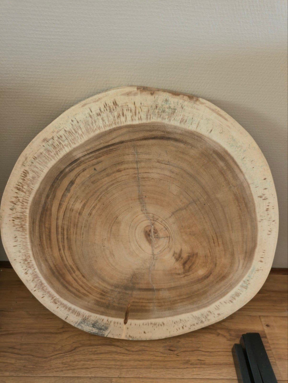 Boomstam Salontafel/Bijzettafel Suar Hout - Ø69cm, 50 tot 100 cm, Rond, Nieuw, 5 – 50