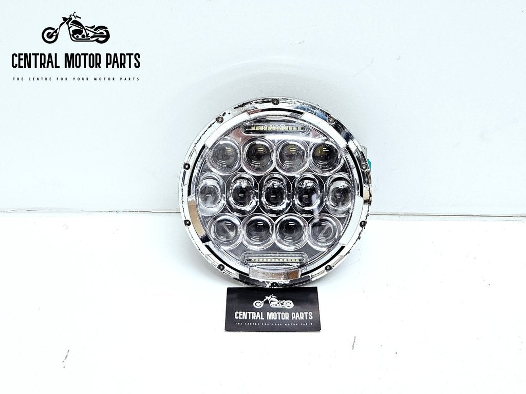 Chromen 7 inch LED Koplamp met E-Keur, Motoren, Niet ingevuld, Gebruikt, Niet ingevuld, Ophalen of Verzenden