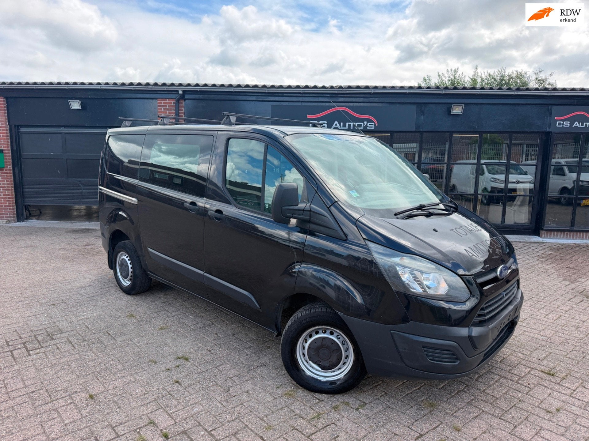 Ford Transit Custom 270 2.2 TDCI 101pk|2014, Voorwielaandrijving, Gebruikt, Zwart, Origineel Nederlands